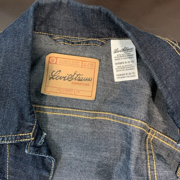 Levi Strauss Signature Women’s Denim Trucker Jacket/Blazer 90% Cotton; M (8/10) - Picture 5 of 8